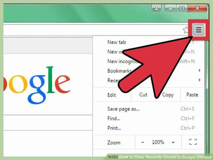 Image intitulée Clair Récemment Fermé dans Google Chrome Étape 9